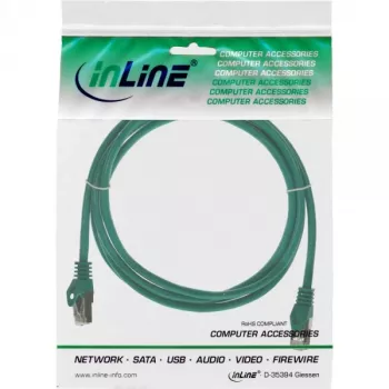 InLine patchkabel SF/UTP Cat.5e groen 1,5 m