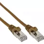 InLine patchkabel SF/UTP Cat.5e bruin 1,5m