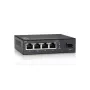 LevelOne 5-poorts Gigabit-switch, 1 x SFP, unmanaged, Gigabit Ethernet (10/100/1000), fullduplex, wandmontage mogelijk