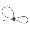InLine monteerbare dubbelkop-kabelbinder 300 mm x 4,8 mm, nylon, zwart, 100 stuks