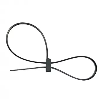 InLine monteerbare dubbelkop-kabelbinder 300 mm x 4,8 mm, nylon, zwart, 100 stuks