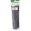 InLine monteerbare dubbelkop-kabelbinder 300 mm x 4,8 mm, nylon, zwart, 100 stuks