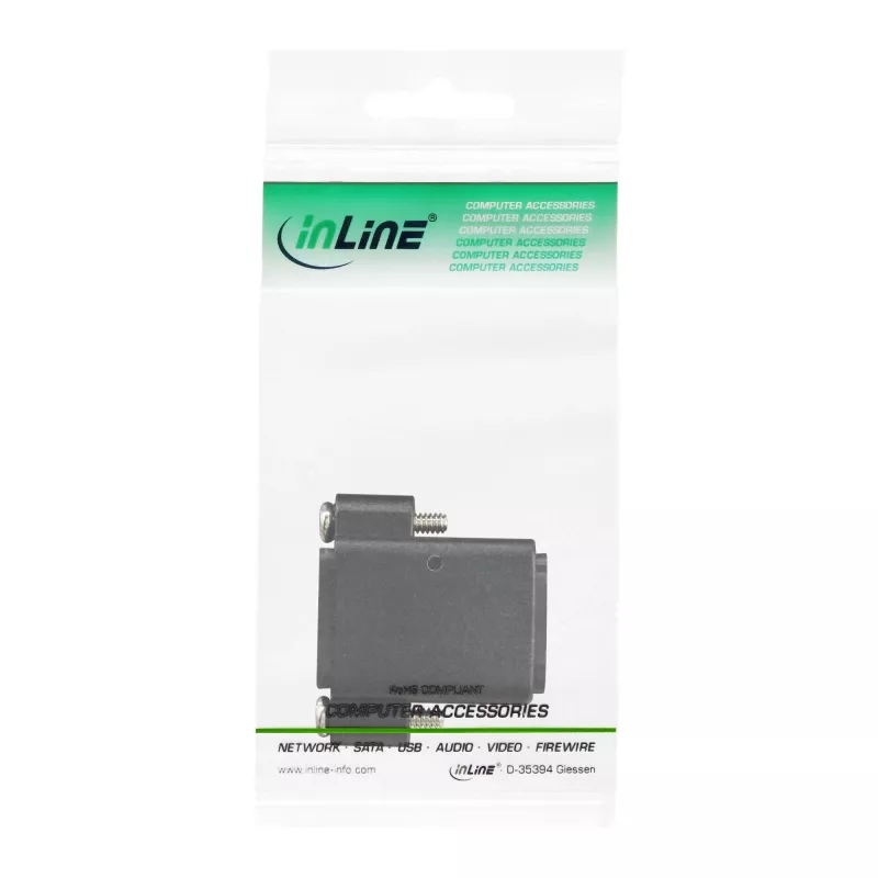 InLine HDMI-adapter Type-A bus / A bus verguld met flens, 4K2K