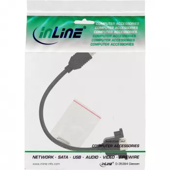 USB 2.0-adapterkabel Type-A bus / chassis-aansluiting Type-B InLine 33441F 0,2 m