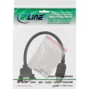 InLine USB 3.0-adapterkabel Type-A bus / chassis-stekker Type-A, 0,20m