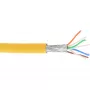 InLine patchkabel S/FTP PiMF Cat.6A halogeenvrij 500MHz geel 100m