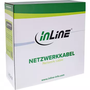 InLine patchkabel S/FTP PiMF Cat.6A halogeenvrij 500 MHz wit 100 m