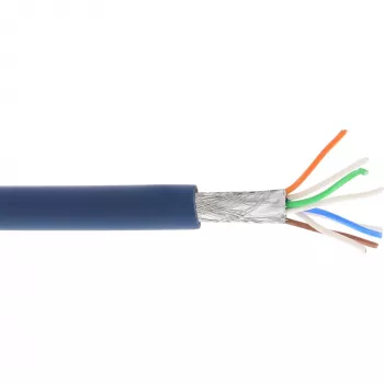 InLine patchkabel S/FTP PiMF Cat.6A halogeenvrij 500 MHz blauw 100 m