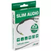 InLine S-99250 audiokabel 0,15 m 3,5mm 2 x 3,5mm zwart, zilver
