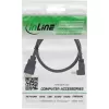 InLine High Speed HDMI-kabel met Ethernet, haaks, 1m