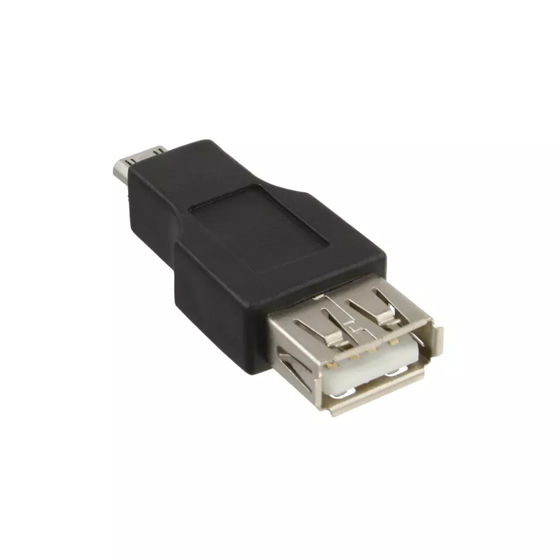 InLine Micro-USB-adapter Micro-B stekker USB A bus 31604