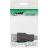 InLine Micro-USB-adapter Micro-B stekker USB A bus 31604