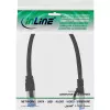 InLine patchkabel S/FTP PiMF Cat.6A halogeenvrij 500MHz zwart 0,25m