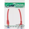 InLine patchkabel S/FTP PiMF Cat.6A halogeenvrij 500 MHz rood 0,25 m