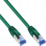 InLine patchkabel S/FTP PiMF Cat.6A halogeenvrij 500MHz groen 0,25m