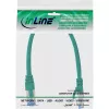 InLine Patchkabel S/FTP PiMF Cat.6A halogeenvrij 500MHz groen 0,3m