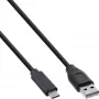 USB 2.0-kabel InLine 35736 USB-C stekker / USB-A stekker zwart 0,5m