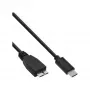 InLine USB 3.2 Gen.1x2-kabel, USB-C stekker / Micro-B stekker, zwart, 1,5m