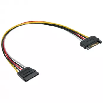 SATA stroomverlengkabel stekker/bus 1m InLine 29651C