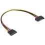 SATA stroomverlengkabel stekker/bus 1m InLine 29651C