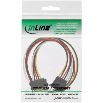 SATA stroomverlengkabel stekker/bus 1m InLine 29651C