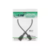 Koude-apparatuur verlenging C13 C14 InLine 16605 zwart 0,5m