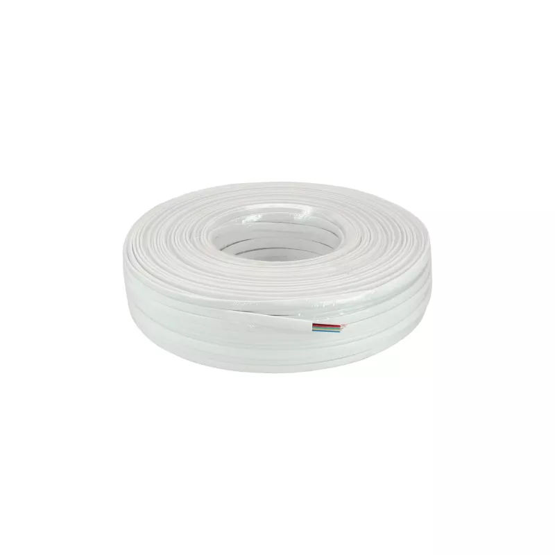 InLine modulaire kabel 6-aderige lintkabel wit 100 m ring