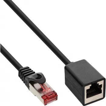 InLine patchkabel-verlenging, S/FTP (PiMf), Cat.6, halogeenvrij, 0,5 m