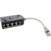 InLine ISDN-splitter 1 -> 8, 0,15 m, met weerstanden