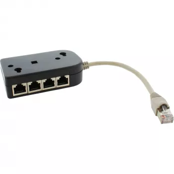 InLine ISDN-splitter 1 -> 8, 0,15 m, met weerstanden
