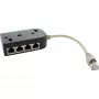 InLine ISDN-splitter 1 -> 8, 0,15 m, met weerstanden