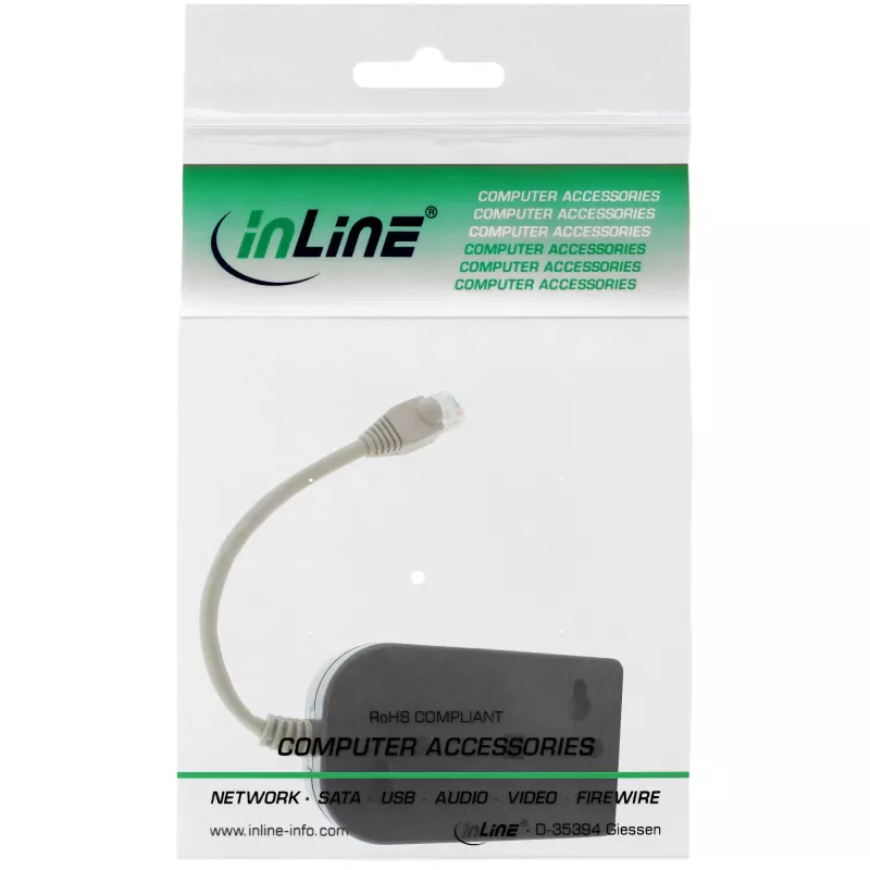 InLine ISDN-splitter 1 -> 8, 0,15 m, met weerstanden
