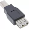 USB 2.0-adapter Type-A bus / Type-B stekker InLine 33442