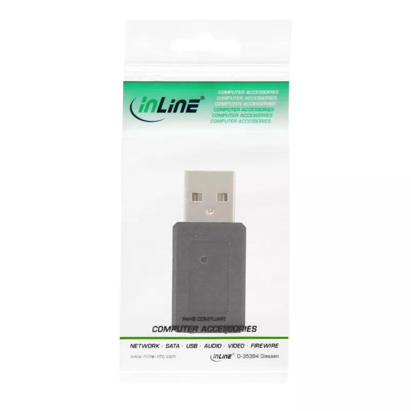 USB 2.0-adapter A-stekker / mini 5-polige bus InLine 33500A