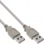 USB 2.0-kabel Type-A stekker / stekker beige 3 m InLine 34330H