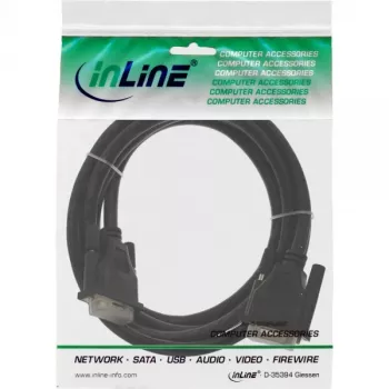 InLine DVI-D-kabel, 24+1 stekker/stekker, Dual Link, 2 m