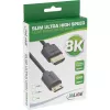 InLine slanke Ultra High Speed HDMI-kabel AM/CM 8K4K verguld zwart 0,5 m