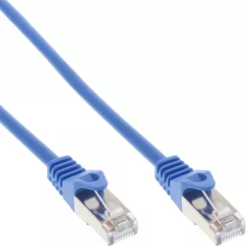 InLine patchkabel F/UTP Cat.5e blauw 0,3 m