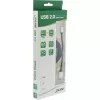InLine Micro-USB 2.0 spiraalkabel, Type-A/Micro-B M/M, zwart/alu, flexibel 3 m