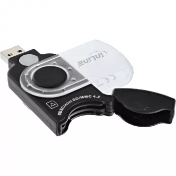 InLine mobiele kaartlezer USB 3.0, voor SD/SDHC/SDXC, microSD