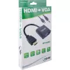 InLine converterkabel HDMI naar VGA met audio actieve videoconverter zwart