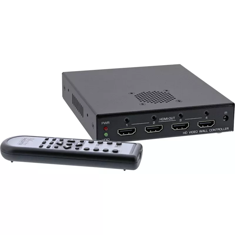 InLine HDMI-videowall-controller 1 naar 4, Full-HD