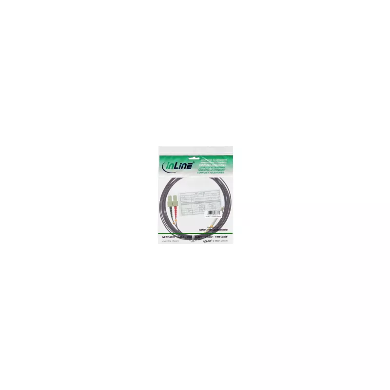 Glasvezel-duplexkabel InLine 88639P 20 m LC/SC 50/125 µm OM4