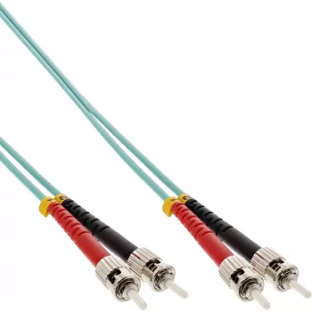 InLine glasvezel-duplexkabel ST/ST 50/125µm OM3 25m, 25 m, OM3, ST, ST