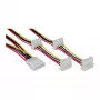 Intern stroomkabel InLine 29654A 1x 4pin Molex / 4x 4pin Molex 1m