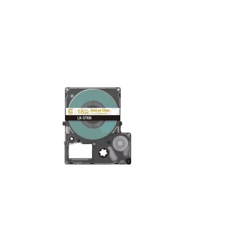 Etikettenband Epson LK-5TKN goud transparant 1,8 cm thermo-inkjet