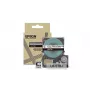 Labeltape Epson LK-5TBJ zwart transparant 1,8 cm