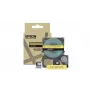 Etikettenband Epson LK-4YAS grijs geel thermotransfer 1,2 cm