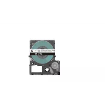 Labeltape Epson LK-5TWJ transparant wit thermotransfer 1,8 cm