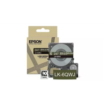 Epson LK-6QWJ kaki, wit